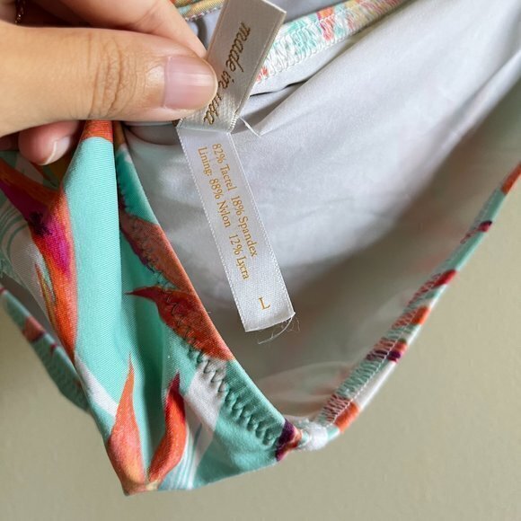 Helen Jon | Blue & Red Fire Island Convertible Tankini Set  Swim Women Size M L - Picture 10 of 11